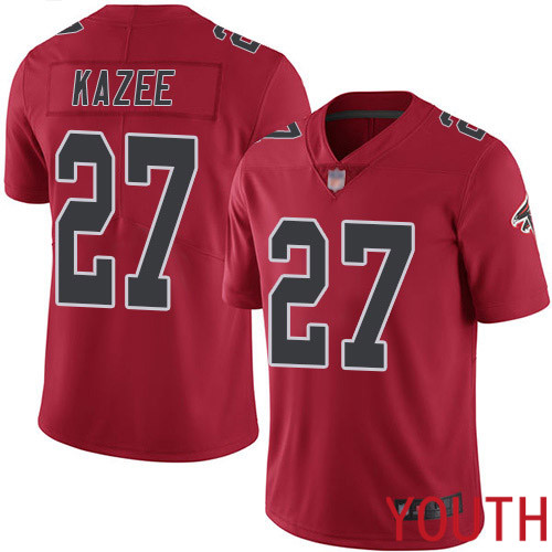 Atlanta Falcons Limited Red Youth Damontae Kazee Jersey NFL Football 27 Rush Vapor Untouchable